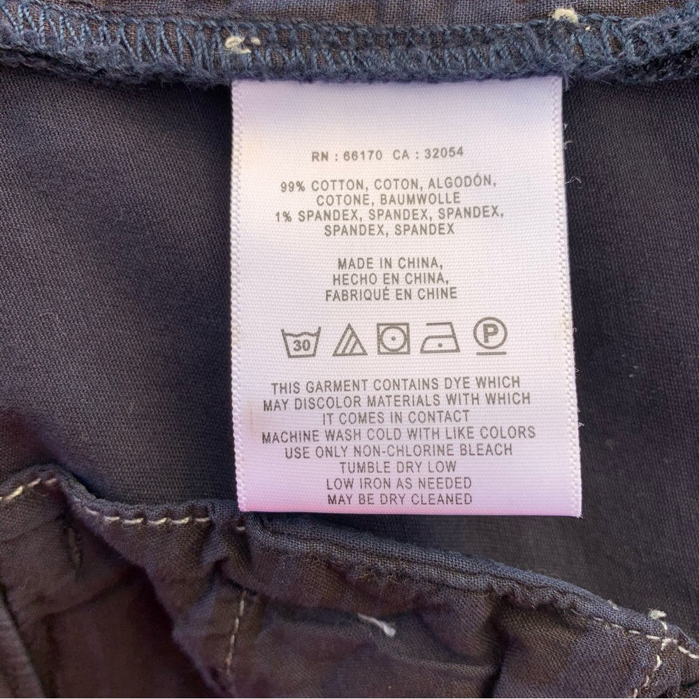 Anthropologie NEW Pilcro and the Letterpress Navy Blue Chino Shorts size 27 - Picture 15 of 15
